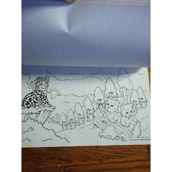 Lisa Frank Jumbo Coloring Poster Pad Wolf Penguin Igloo Design (Lisa Frank 2013 - Picture 12 of 16